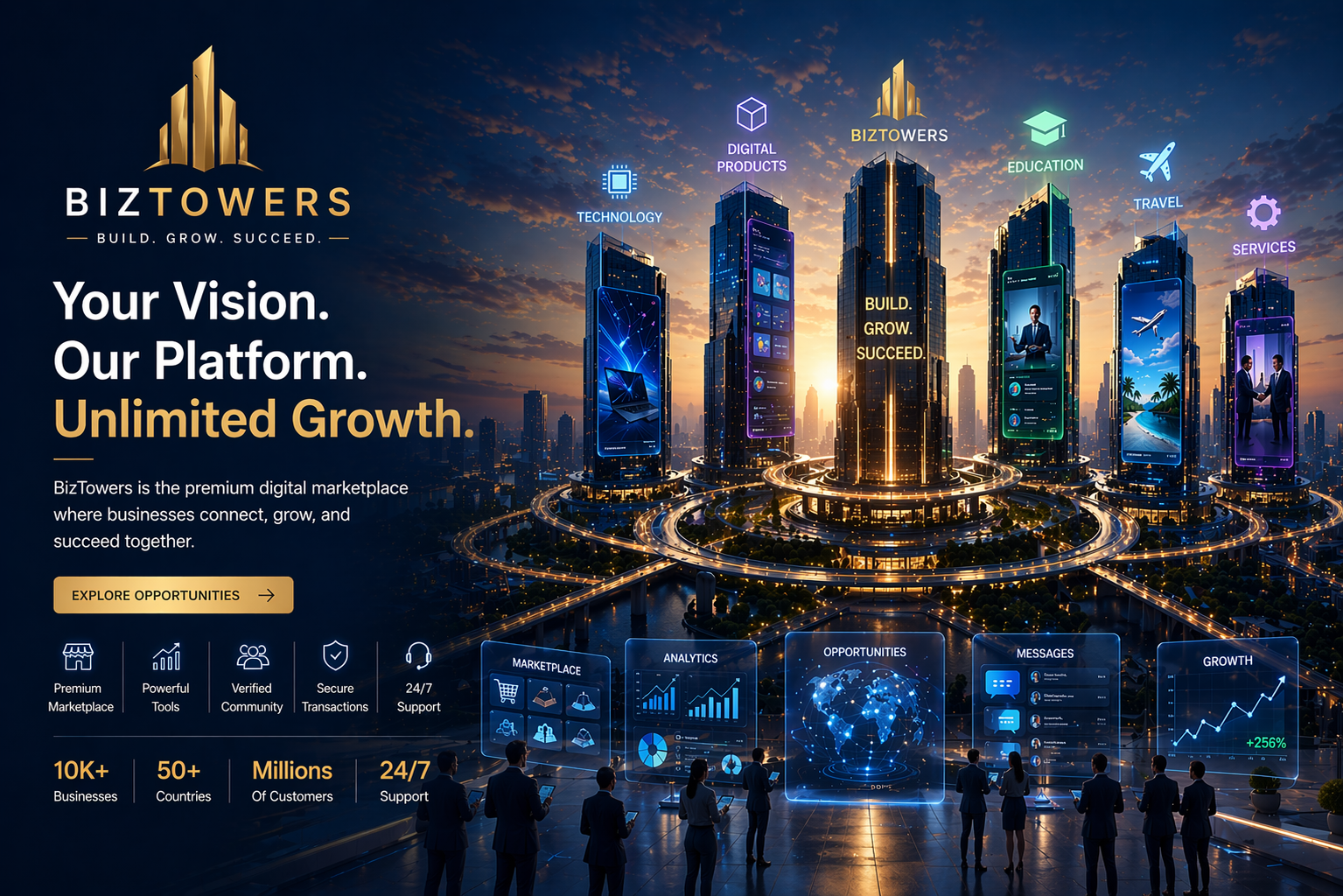 BizTowers digital ecosystem